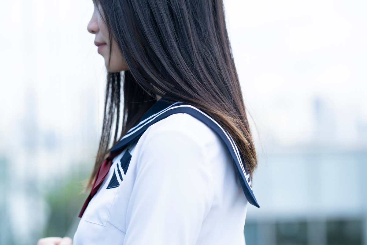 asian female high school student